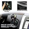 SWPHRT Car Push Start Button Joystick, Cool Metal Vehicles Engine Ignition Button Cover Joystick, Automotive Interior Starter Stop Protector Rocker Decor, Universal for Van Truck SUV (Gray) view 3