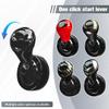 SWPHRT Car Push Start Button Joystick, Cool Metal Vehicles Engine Ignition Button Cover Joystick, Automotive Interior Starter Stop Protector Rocker Decor, Universal for Van Truck SUV (Gray) view 4