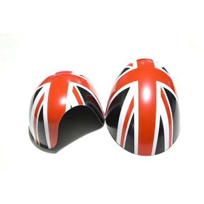 Rearview Side Mirror Covers Fits for Mini For Cooper For One S JCW F56 F55 Accessories 2014-2019 Union Jack Door Rear View Mirror Covers Stickers Wing Mirror Cover Caps(Gold Jack)(Black Jack)