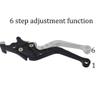 bskkw 1 Pair Black Motorcycle Brake Clutch Levers, CNC Aluminum Alloy Handle Set for Scooter Motorbike, Adjustable Replacement Parts view 4