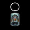 Stainless Steel Radha Krishna Keyring Keychain For Bike Car Home Office (Design-4) view 2