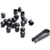 Car Wheel Nut Caps for Land Rover Discovery 3, Lug Nuts Covers Bolt Cap Auto Hub Screw Protector Cars Tire Rims Nut Exterior Protection Decoration,A/Black-A/17mm view 2