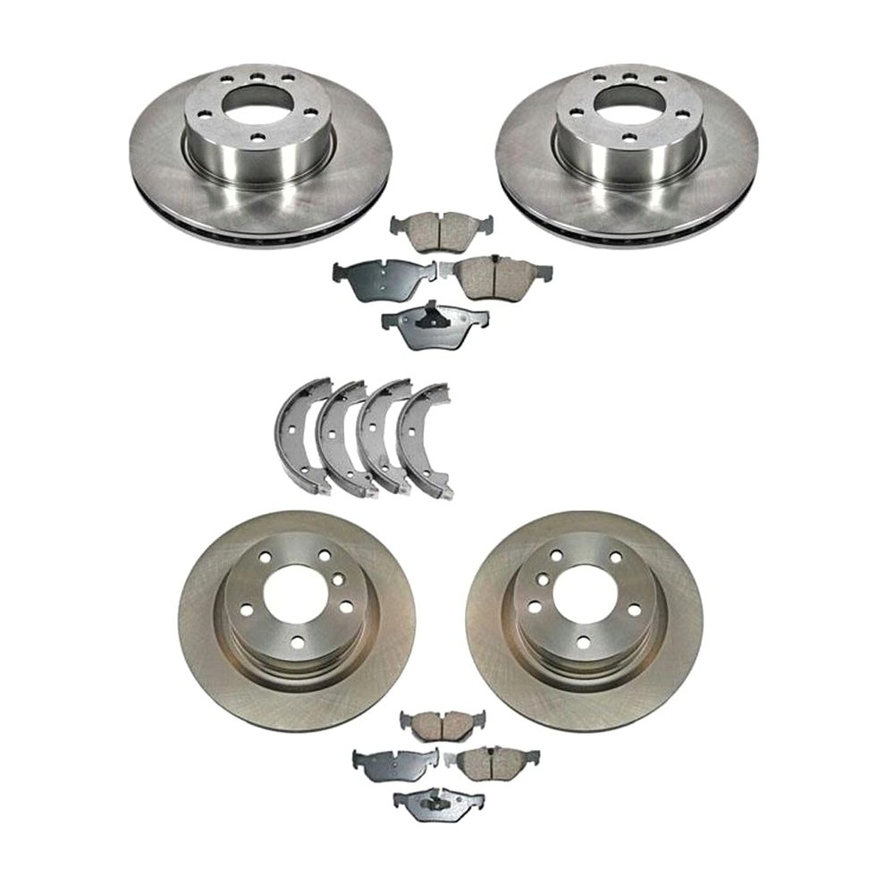 ZSYXGTAL Brake Rotor Pad Front Rear Ceramic 8pcs for BMW 128i 2008-2013