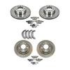 ZSYXGTAL Brake Rotor Pad Front Rear Ceramic 8pcs for BMW 128i 2008-2013 view 1