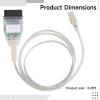 Vestamore High-Performance Mini Vci J2534 Tis Techstream V18 Vehicle Diagnostics Cable, 4.92 Ft Usb Connector view 4