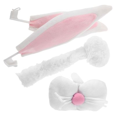 Healifty 1 Set Easter Bunny Car Decorations: Easter Bunny Ear Nose and Cute Tail Car Decorations - Rabbits Automobile Decor Kit - Vehicle Spring Accessories