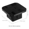 EXAOMBLE Trailer Hitch Cover Tow Protector Cap 5.08cm Receiver Dustproof Plug Black for Truck Rv Car Towing Accessories view 2
