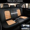 Cscevt Full Set Car Seat Covers Fit for Kia K4 2025-2026,Black/Orange view 3