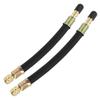 ANFTDCO Car Tire Valve Extender, 2PCS 9.84 Inch Rubber Flexible Vehicle Wheel Valve Stem Extension, Automotive Air Stem Extender Adaptor, Universal for Truck Motorcycle Bike view 1