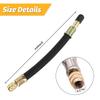 ANFTDCO Car Tire Valve Extender, 2PCS 9.84 Inch Rubber Flexible Vehicle Wheel Valve Stem Extension, Automotive Air Stem Extender Adaptor, Universal for Truck Motorcycle Bike view 2