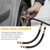 ANFTDCO Car Tire Valve Extender, 2PCS 9.84 Inch Rubber Flexible Vehicle Wheel Valve Stem Extension, Automotive Air Stem Extender Adaptor, Universal for Truck Motorcycle Bike view 3
