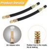 ANFTDCO Car Tire Valve Extender, 2PCS 9.84 Inch Rubber Flexible Vehicle Wheel Valve Stem Extension, Automotive Air Stem Extender Adaptor, Universal for Truck Motorcycle Bike view 4