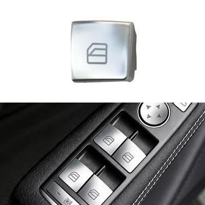Y-QIPED W204 Window Switch Button Compatible with Mercedes Benz A B C E G GLA CLA GLK GL ML GLE W212 W246 W166 C300 C350 GLK350 E200 E300 E350 20490553029107 2049055302 (Sliver, Driver Side-No.2)