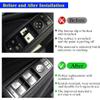 Y-QIPED W204 Window Switch Button Compatible with Mercedes Benz A B C E G GLA CLA GLK GL ML GLE W212 W246 W166 C300 C350 GLK350 E200 E300 E350 20490553029107 2049055302 (Sliver, Driver Side-No.2) view 3