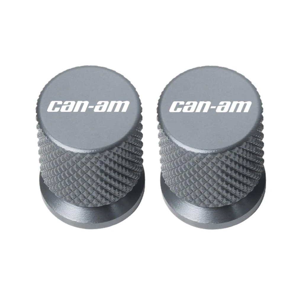 HMXDZBM Motorcycle Tire Valve Caps Wheel Tyre Cover Compatible with Maverick X3 Can Am Ryker 900 Renegade 800 Spyder(Titanium)