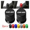 HMXDZBM Motorcycle Tire Valve Caps Wheel Tyre Cover Compatible with Maverick X3 Can Am Ryker 900 Renegade 800 Spyder(Titanium) view 2
