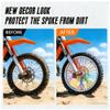 HHLUPUP Bike Spoke Covers,Universal 72Pcs Spoke Skins Wheel Wraps for 8"-21" Rims for Ebike E Dirt Pit Bike Motorcycle Bicycle Wheelchair Decoration-Mixed view 2