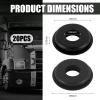 20PCS Semi Truck Glad Hand Seals,Flexible Semi Truck Gladhand Seals Compatible with Haldex Tramec,Rubber Round Semis Trucks Air Hose Glad Hands Grommets as Semis Trucks Accessories (Black) view 2