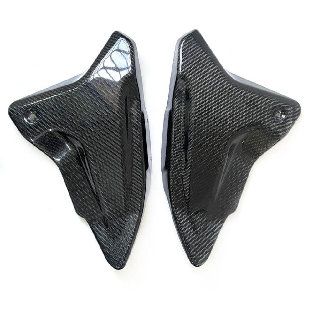 Motorcycle Frame Side Panel Fairing Accessories Compatible with MT-09 2024-2025 Carbon Fiber(Carbon Fiber-Glossy)