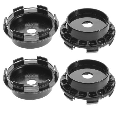 Abaodam 67mm 4pcs Black Wheel Hub Center Caps Vehicle Hubcap Rim Covers Replacement for Car Modification and Automotive Wheels