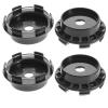 Abaodam 67mm 4pcs Black Wheel Hub Center Caps Vehicle Hubcap Rim Covers Replacement for Car Modification and Automotive Wheels view 1