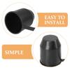 SOESFOUFU 4pcs Trailer Protective Ball Cover Universal Trailer Hitch Ball Cap Black Plastic Replacement Part for Truck and Rv Towing Accessories view 3