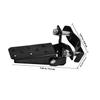 Ciieeo Foldable Motorcycle Foot Pegs Rear Pedal Set, Non-slip Anti-vibration Black Footrest Accessories for Universal Motorbike Passenger Use view 2