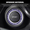 YUPIKJI 2PCS Car Bling Crystal Rhinestone Engine Start Decoration Ring, Push Start Button Cover, Crystal Rhinestone Auto Key lgnition Knob Ring, Auto Sparkling Sticker for Women Girls (Purple, 2PCS) view 3