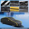 Full Car Covers for Maserati Ghibli,Thickened Hail-Proof Waterproof Sun-Proof and dustproof Cover Suitable for All Seasons view 2