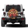 Foruidea Two Red Cherries Spare Tire Cover Dust-Proof Wheel Tire Cover Fit Trailer, RV, SUV and Many Vehicle 16 Inch view 2