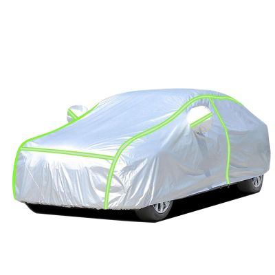 Car Cover for Toyota Avensis Verso (2001-2003) (Van),All-Weather Waterproof,Dustproof,Scratch-Proof,and Sunproof,with Convenient Zippered Door and Reflective Safety Strip