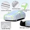 Car Cover for Toyota Avensis Verso (2001-2003) (Van),All-Weather Waterproof,Dustproof,Scratch-Proof,and Sunproof,with Convenient Zippered Door and Reflective Safety Strip view 2