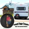 Mail Carrier Spare Tire Cover Dust-Proof Wheel Tire Cover Fit Trailer, RV, SUV and Many Vehicle 14 Inch view 2