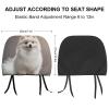 FDSTRGGHR Car Headrest Covers Personalized Car Seat Headrest Cover Universal Auto Head Rest Covers Pomeranian Dog Headrest Covers Auto Accessories Dust Cover for Cars SUV Trucks view 2