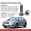 5 Pack 610-568 Wheel Lug Studs + 52950-14140 Wheel Lug Nuts - M12x1.5 for Hyundai Veloster Santa Fe Accent Elentra Sonata Kia Forte NIRO Soul Optima Rio view 3