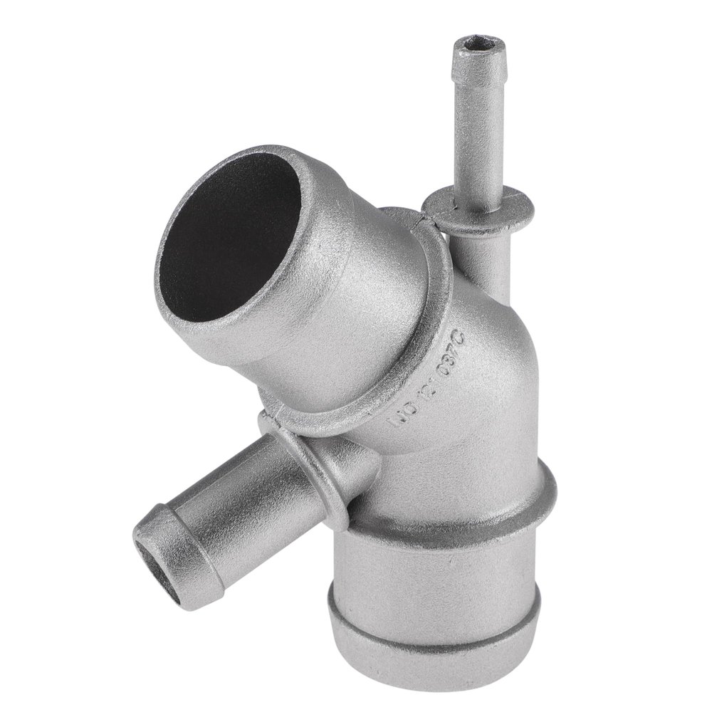 Partuto Engine Coolant Hose Connector for Audi A4 2000-2009 Plastic Radiator Coolant Hose Pipe Connector No.06A121121C Silver Tone 1 Pcs