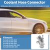 Partuto Engine Coolant Hose Connector for Audi A4 2000-2009 Plastic Radiator Coolant Hose Pipe Connector No.06A121121C Silver Tone 1 Pcs view 2