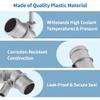 Partuto Engine Coolant Hose Connector for Audi A4 2000-2009 Plastic Radiator Coolant Hose Pipe Connector No.06A121121C Silver Tone 1 Pcs view 4