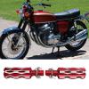 Zohisin CNC Motorcycle Rear Foot Pegs Pedal Aluminum Alloy Rearset Footrests for Motorcycle Red Fit (Red) view 3