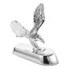 FELTECHELECTR Eagle Hood Ornament for Car - Metal 3D Eagle Sticker - Stand Bonnet Emblem Badge Sculpture Ornament for Trucks Auto Styling view 1