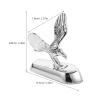FELTECHELECTR Eagle Hood Ornament for Car - Metal 3D Eagle Sticker - Stand Bonnet Emblem Badge Sculpture Ornament for Trucks Auto Styling view 4