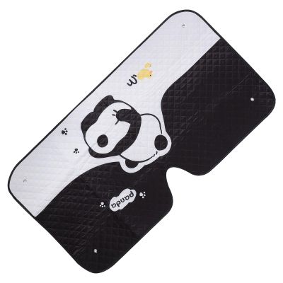 FOMIYES Panda Windshield Sun Shade Car Front Window Sunshade Vehicle Front Windshield Sunshade Cute Cartoon Summer Heat Insulation Protector for Cars