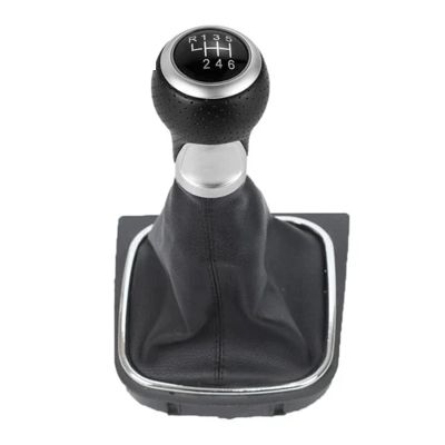 UQBNVSZCI 5/6 Speed Car Gear Shift Knob with Boot Fit for 5/6 MK5 MK6 R32 GTI (04-09) (2009)(D)