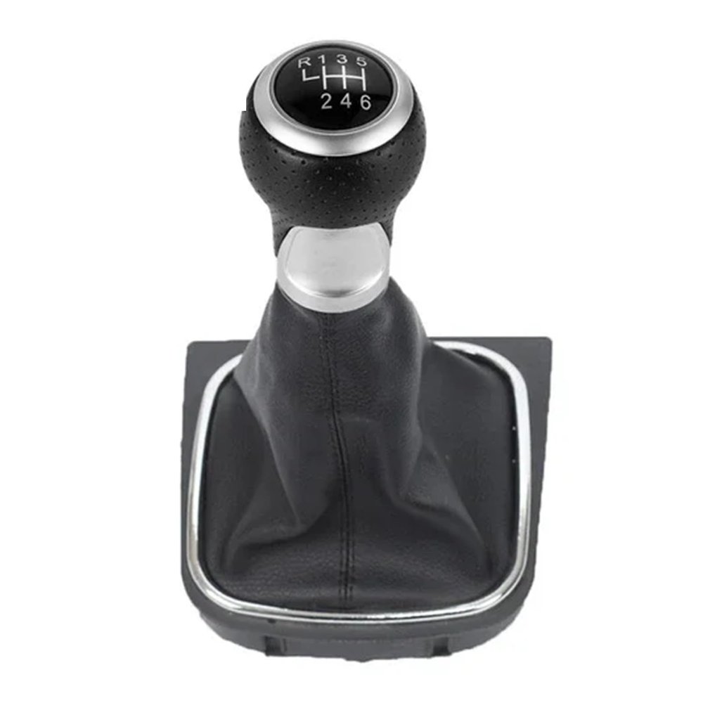 UQBNVSZCI 5/6 Speed Car Gear Shift Knob with Boot Fit for 5/6 MK5 MK6 R32 GTI (04-09) (2009)(D)