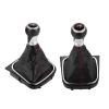 UQBNVSZCI 5/6 Speed Car Gear Shift Knob with Boot Fit for 5/6 MK5 MK6 R32 GTI (04-09) (2009)(D) view 2