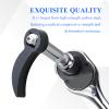 ongfuwu Pry Bar Wrench Adapter, 1/2" Square Carbon Steel Crowbar Adapter Head, Adjustable Half Shaft Removal Car Repairing Tools for Tight Spaces, Ratchet Crowbar Adapters (1/2" Square) view 3