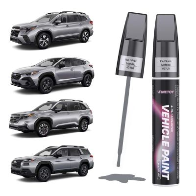 FINETOY Ice Silver Metallic(G1U) Touch up Paint for Subaru, Quick & Easy Fix for Car Scratches, 2 in 1 Car Touch up Paint with Pen Tip and Brush, Auto Scratch Repair Pen with Exact Color Match