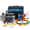 VIVOHOME A2L 1/4 HP 3.5CFM 1 Stage AC Vacuum Pump and Manifold Gauge Set view 1