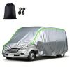 Car Cover for VW Caravelle T4 Long Van 1990-2003 Waterproof All-Weather,Heavy Duty Full Outdoor Cover with Windproof Straps,Winter Snow/Rain Dust Anti-UV(Silver) view 1