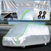 Car Cover for VW Caravelle T4 Long Van 1990-2003 Waterproof All-Weather,Heavy Duty Full Outdoor Cover with Windproof Straps,Winter Snow/Rain Dust Anti-UV(Silver) view 3